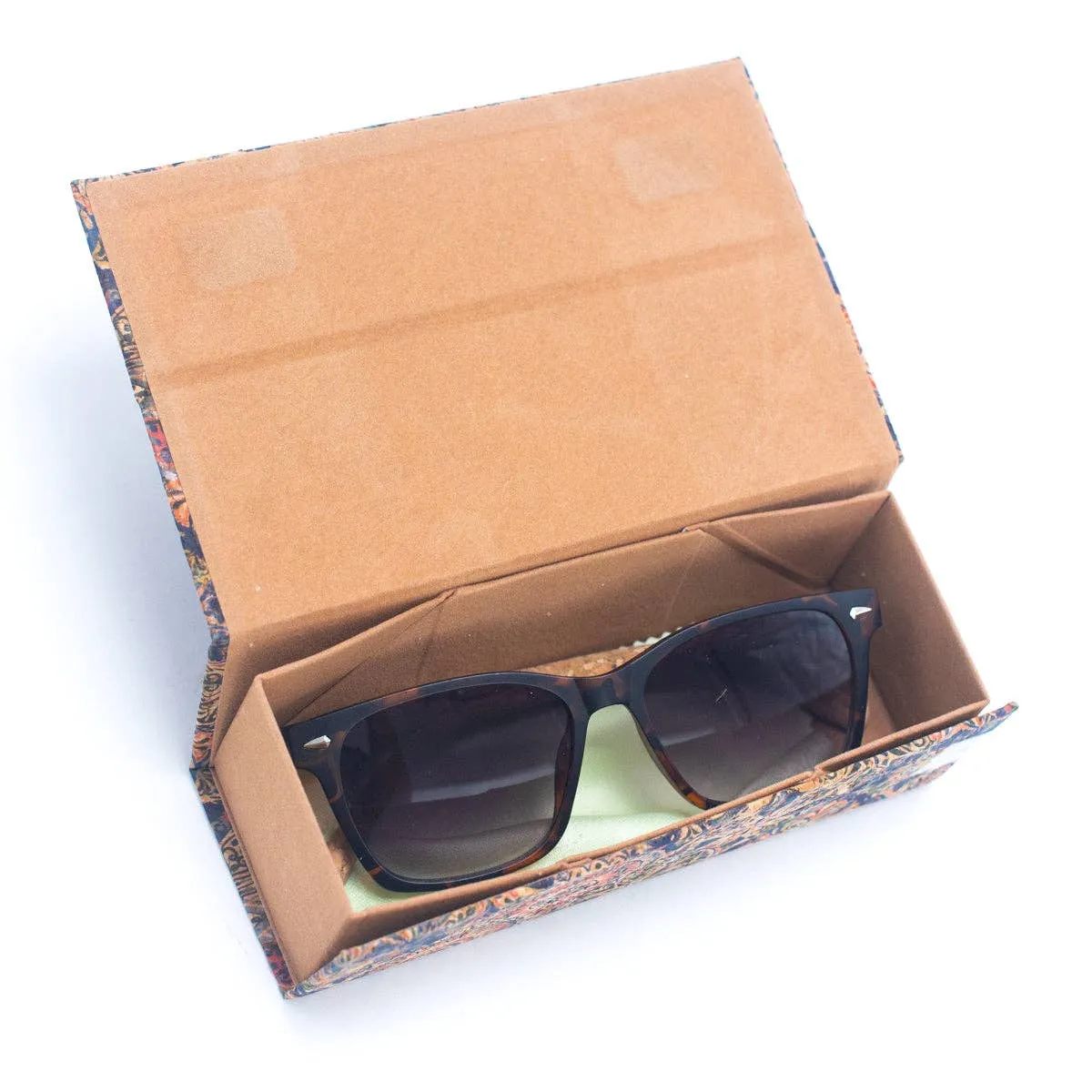 12units Naturally Printed Foldable Rectangular Eyeglass Case L-903
