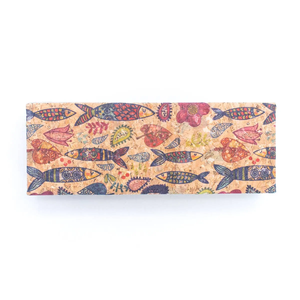 12units Naturally Printed Foldable Rectangular Eyeglass Case L-903