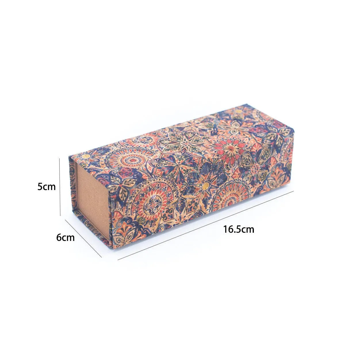 12units Naturally Printed Foldable Rectangular Eyeglass Case L-903