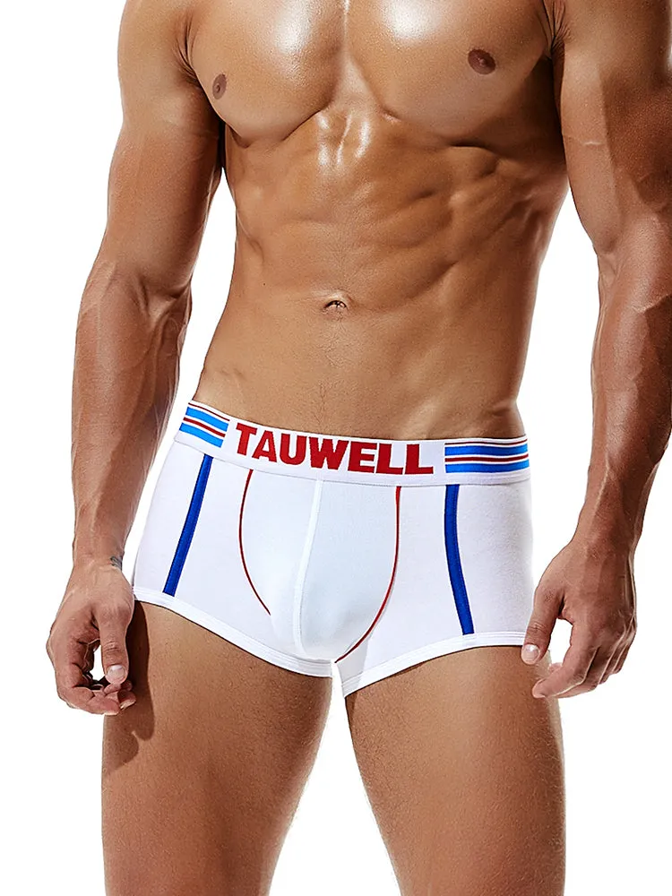 2 Pack Men's Low-Rise Cotton Breathable Trunks Suitable for Sports
