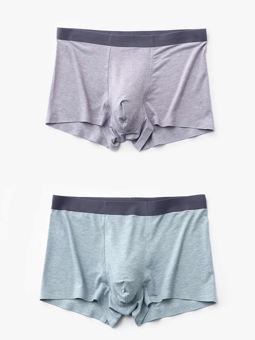 2 Pack Mens U Convex Pouch Trunks