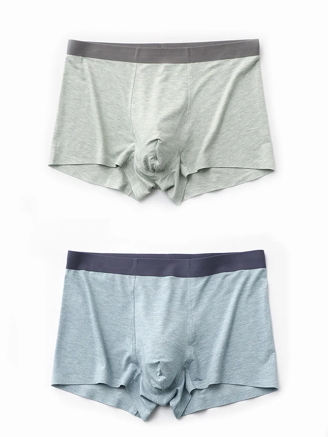 2 Pack Mens U Convex Pouch Trunks
