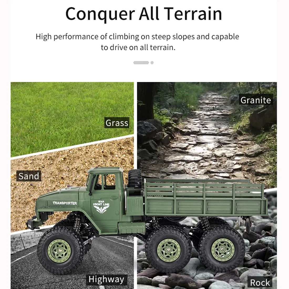 2.4ghz 4ch Rc Dongfeng 8 Six-wheeled Armor Truck Toy