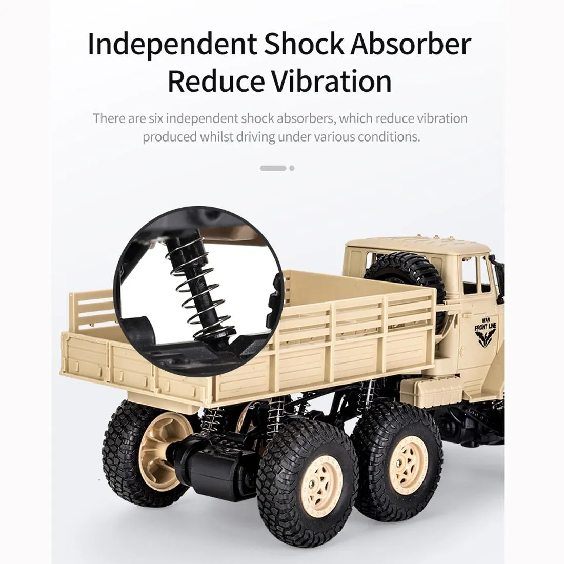 2.4ghz 4ch Rc Dongfeng 8 Six-wheeled Armor Truck Toy