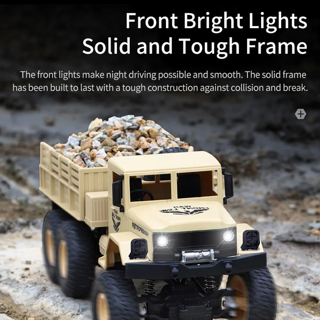 2.4ghz 4ch Rc Dongfeng 8 Six-wheeled Armor Truck Toy