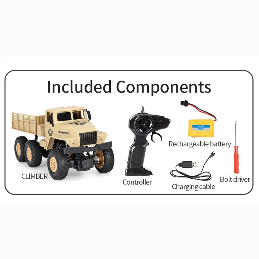 2.4ghz 4ch Remote Control Dongfeng 7 Six-wheeled Armor Truck Toy