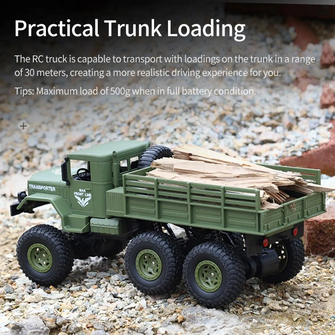 2.4ghz 4ch Remote Control Dongfeng 7 Six-wheeled Armor Truck Toy