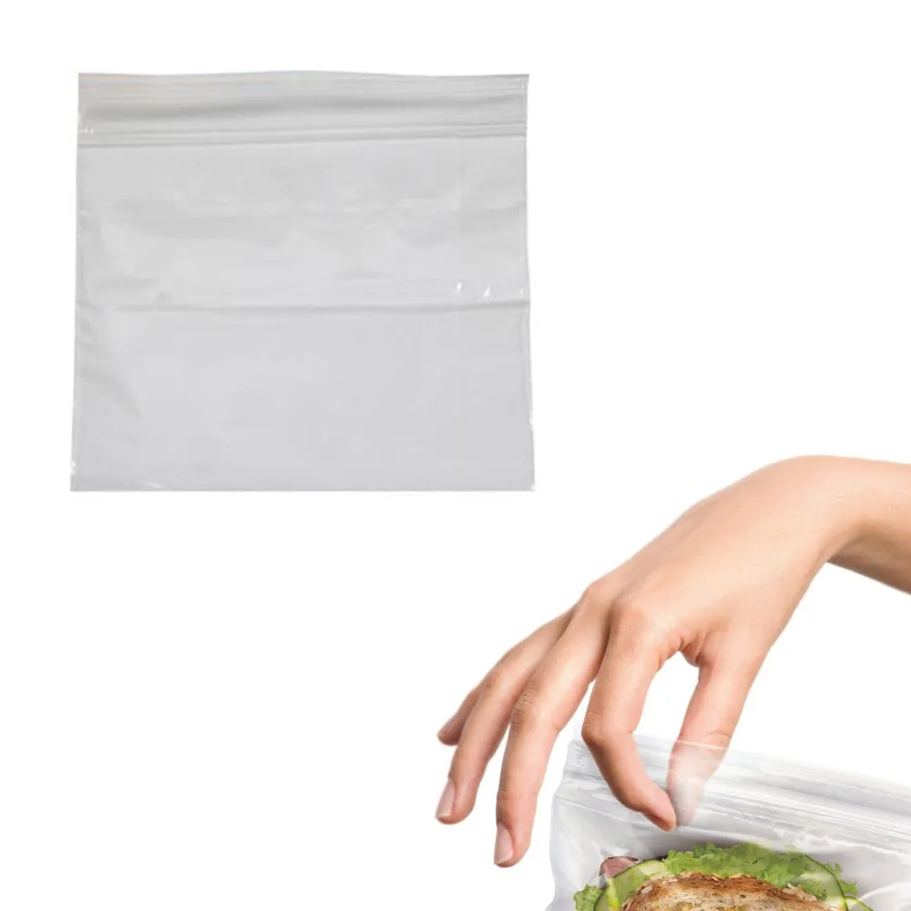 300 Zipper Seal Sandwich Snacks Bags Lunch School Food Storage BPA Free Kitchen