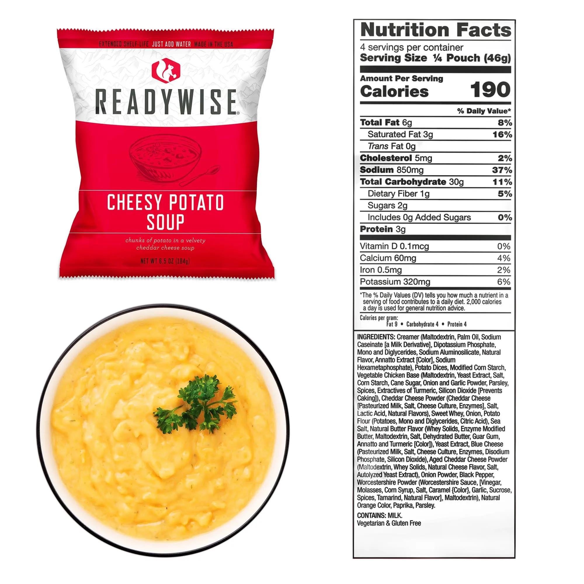 48 Servings Emergency Soup Bucket