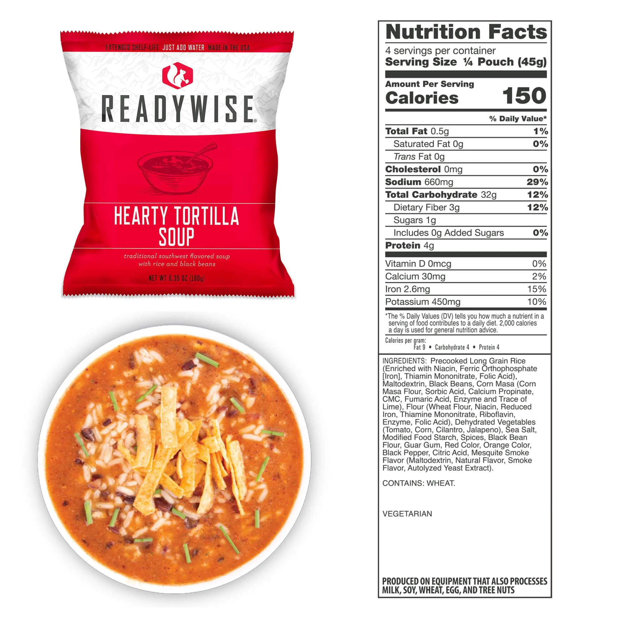 48 Servings Emergency Soup Bucket