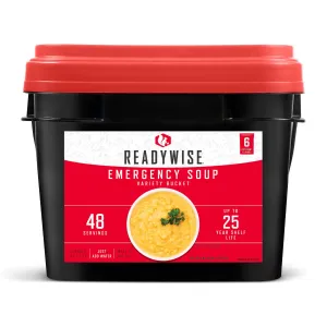 48 Servings Emergency Soup Bucket