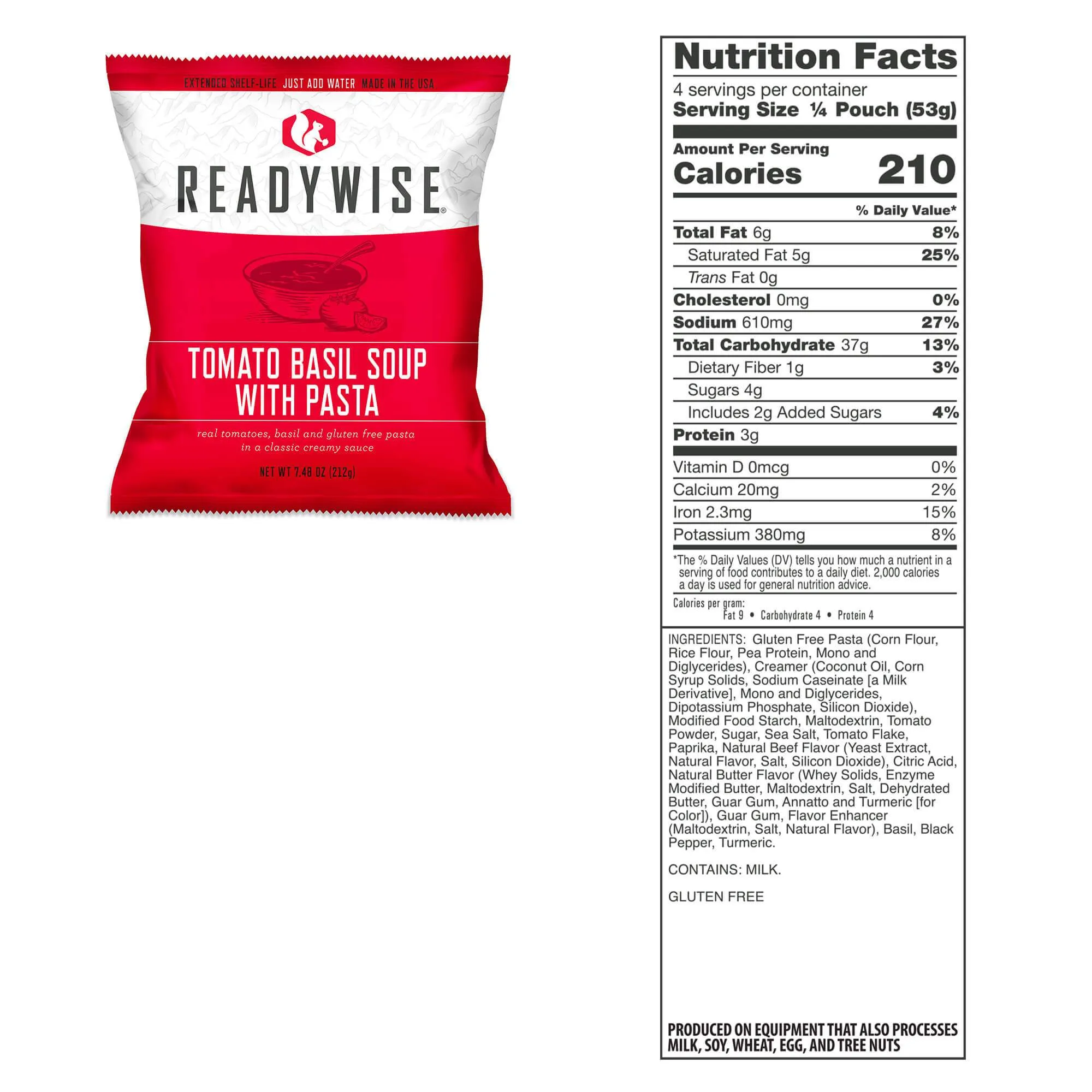 48 Servings Emergency Soup Bucket