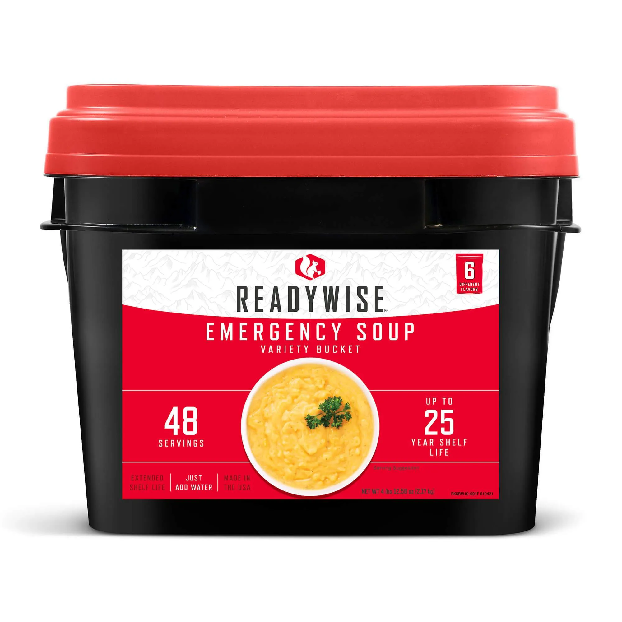 48 Servings Emergency Soup Bucket