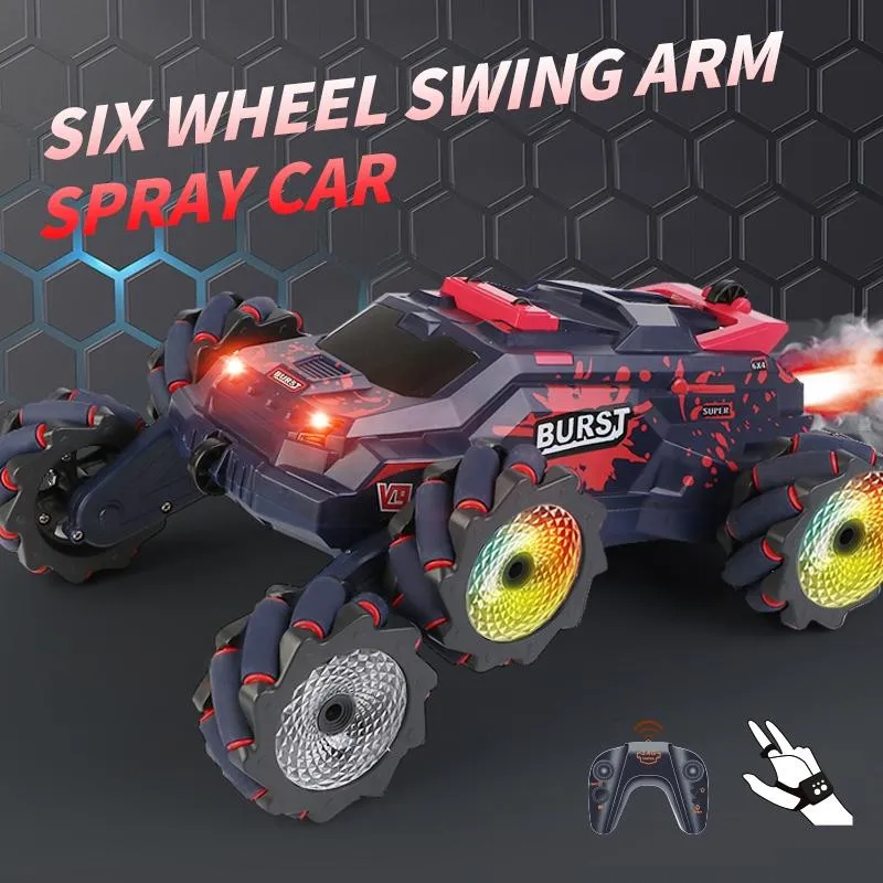 6-Wheeled Stunt Car with 2.4G Remote Control | Single RC | Yellow
