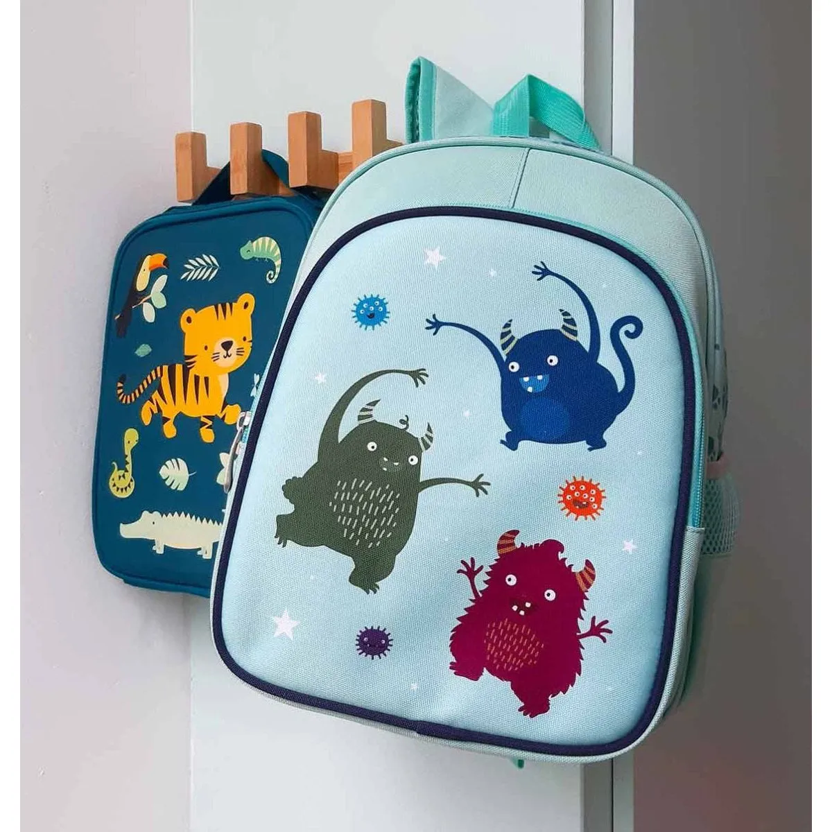 A Little Lovely Company Insulated Backpack Monsters