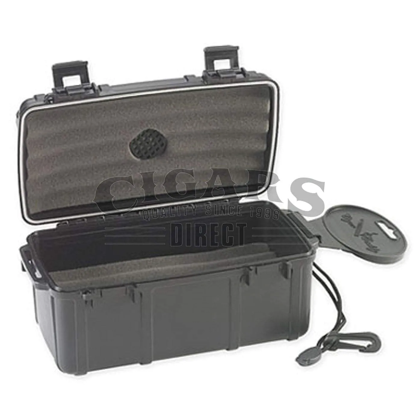 Acid Cigar Caddy 15 Count Black Waterproof Travel Humidor