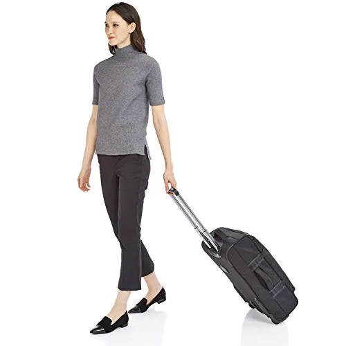 AmazonBasics Francis Wheeled Duffel, Black