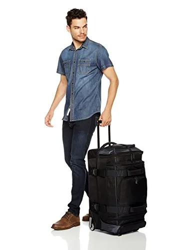 Amazonbasics Ripstop Wheeled Duffel - 26-Inch, Black