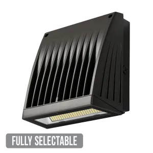 Atlas WSPLS2-8L - Slim Pack Pro - Fully Selectable 20W/40W/60W/72W  | Lumen - 2134/4424/6346/7617 | CCT Selectable 4000K/4500K/5000K) LED Large Wall Pack w/ PC (FREE SHIPPING ON 6  FIXTURES)