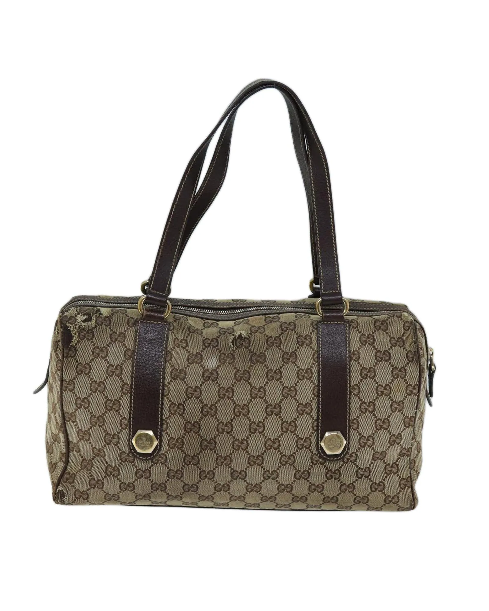 Beige GG Canvas Hand Bag with Accessory