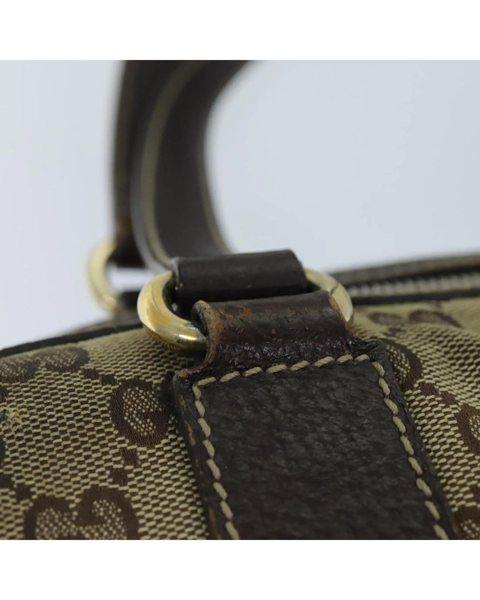 Beige GG Canvas Hand Bag with Accessory