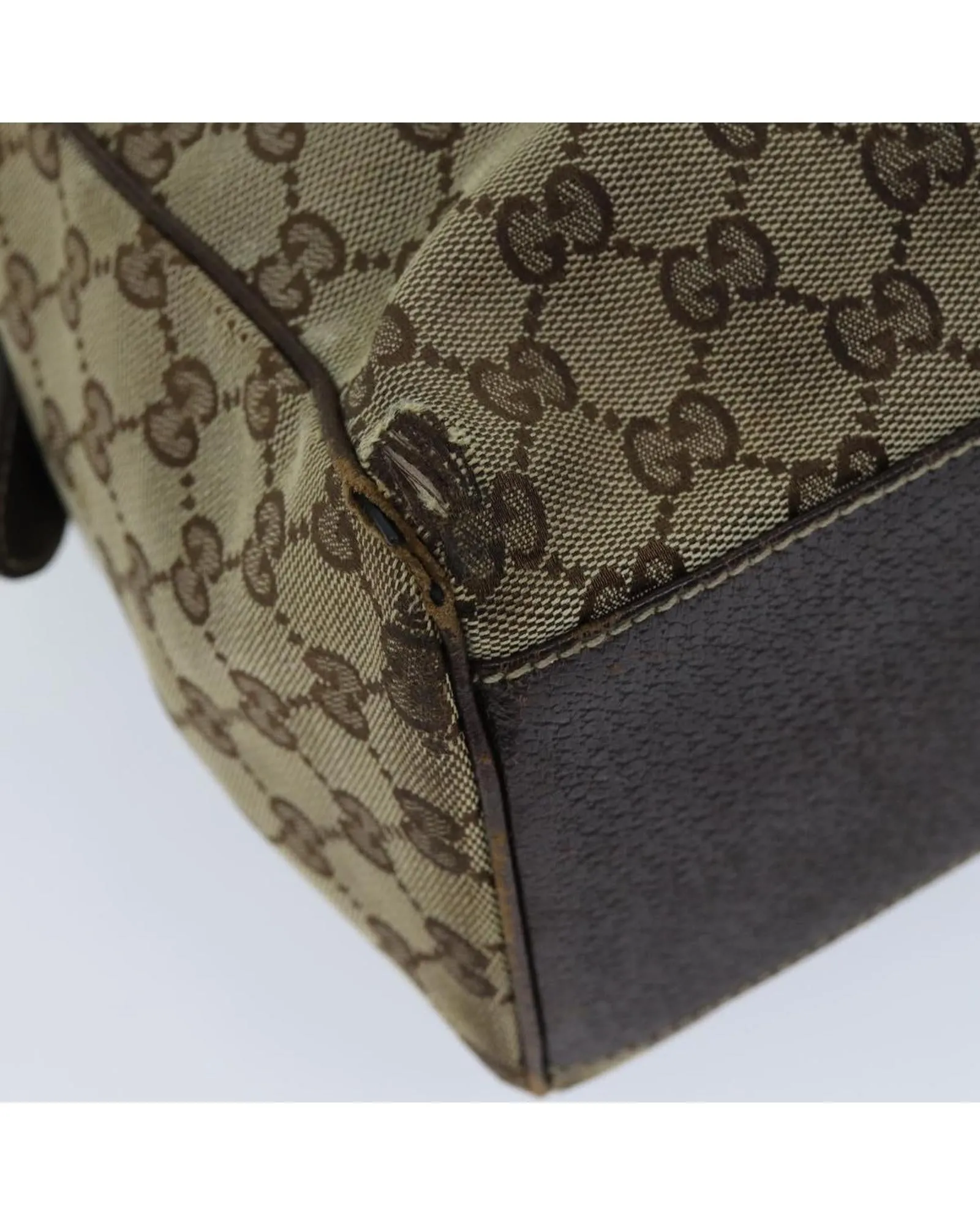 Beige GG Canvas Hand Bag with Accessory