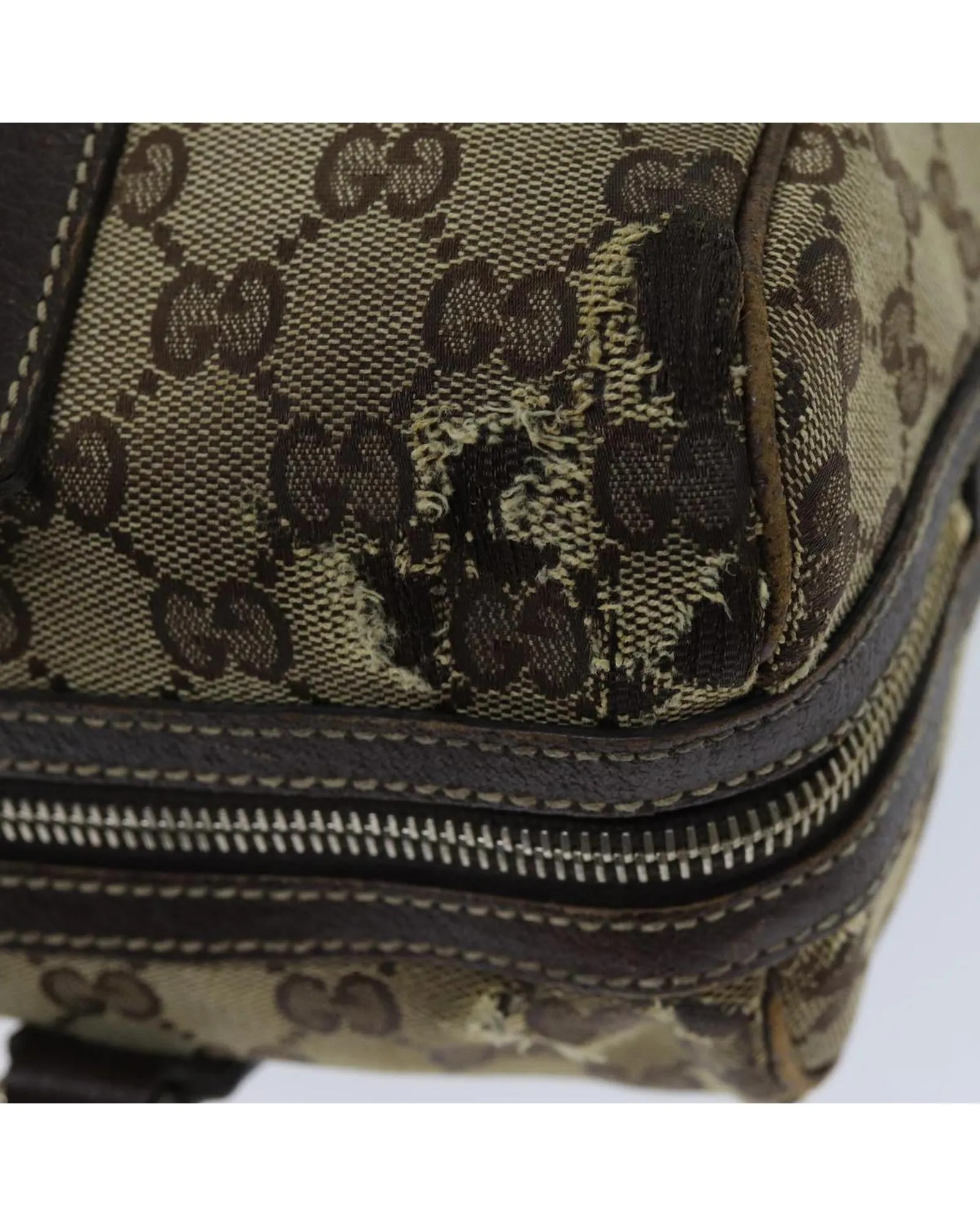Beige GG Canvas Hand Bag with Accessory