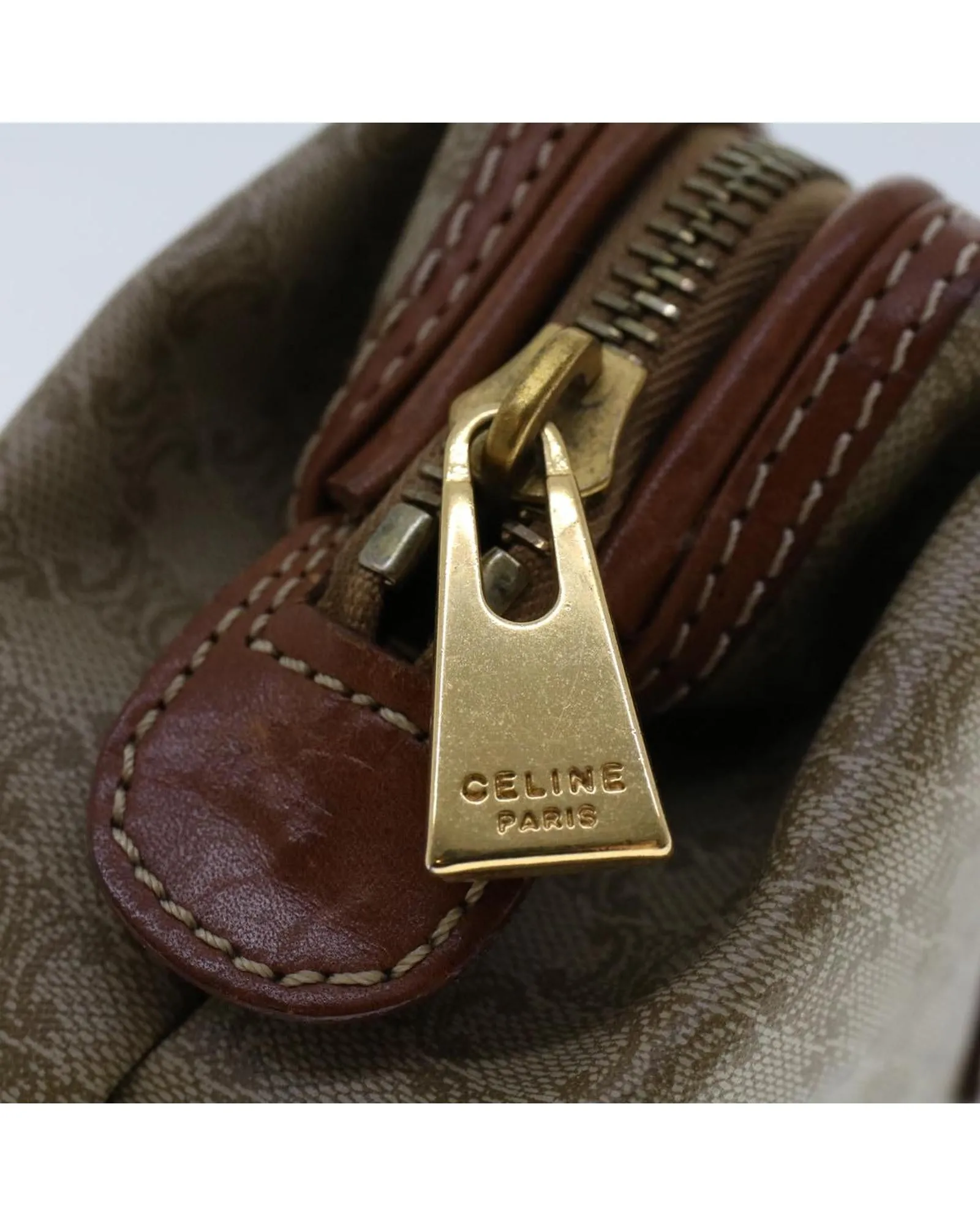 Beige Macadam Canvas Pouch