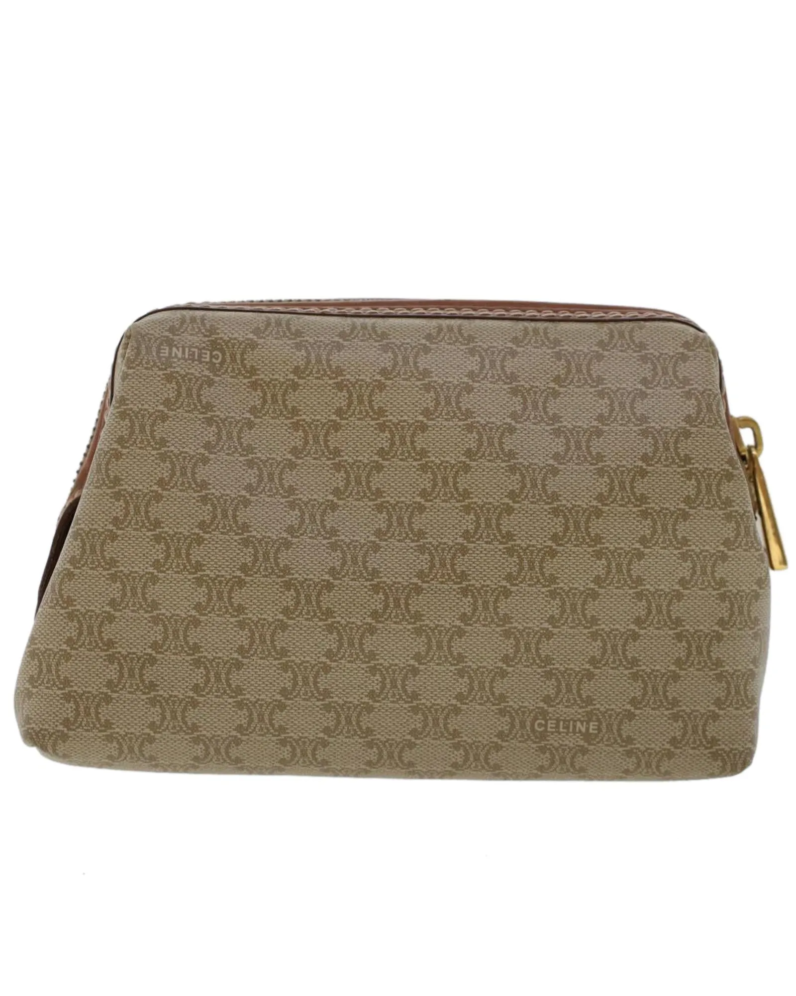 Beige Macadam Canvas Pouch