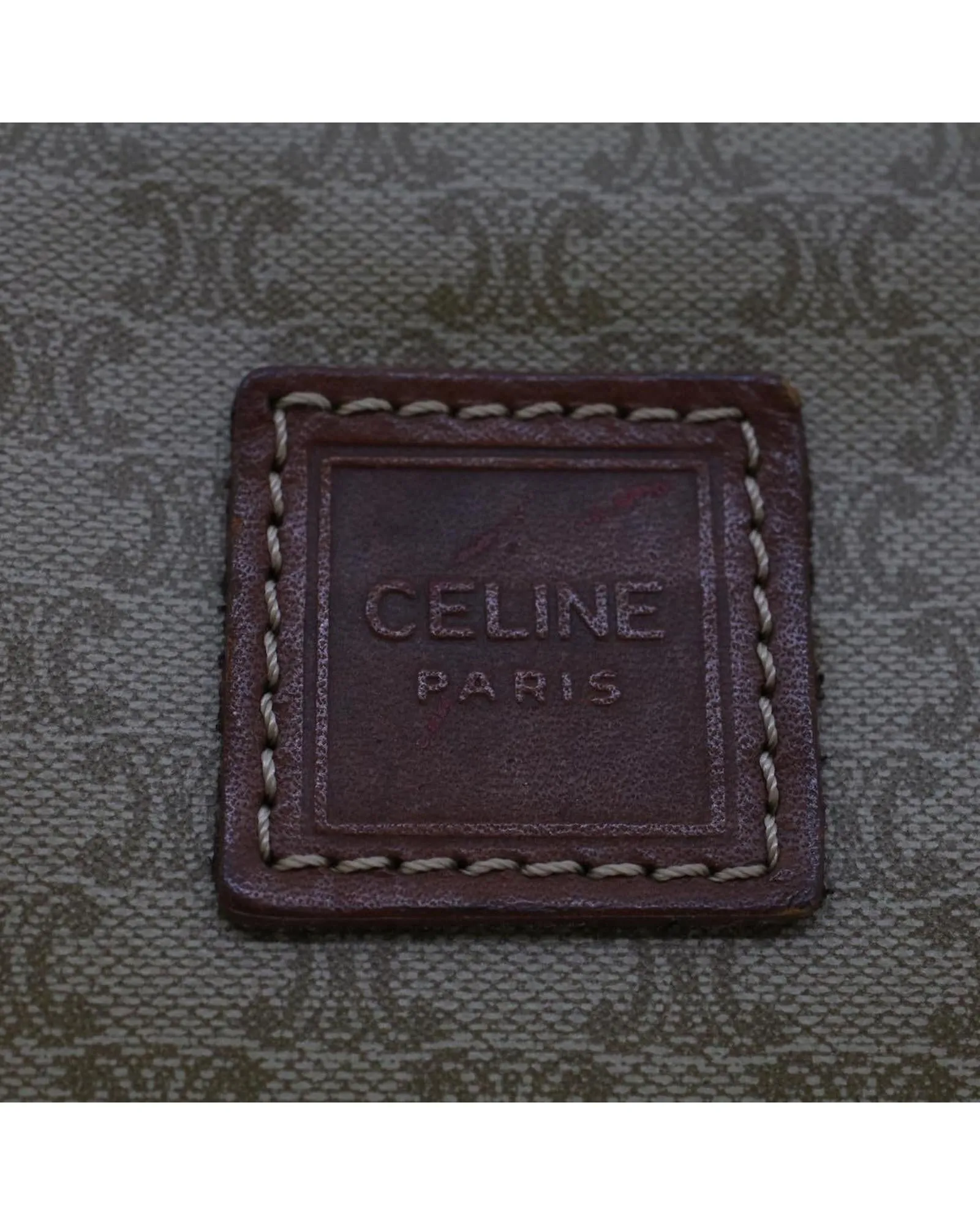 Beige Macadam Canvas Pouch