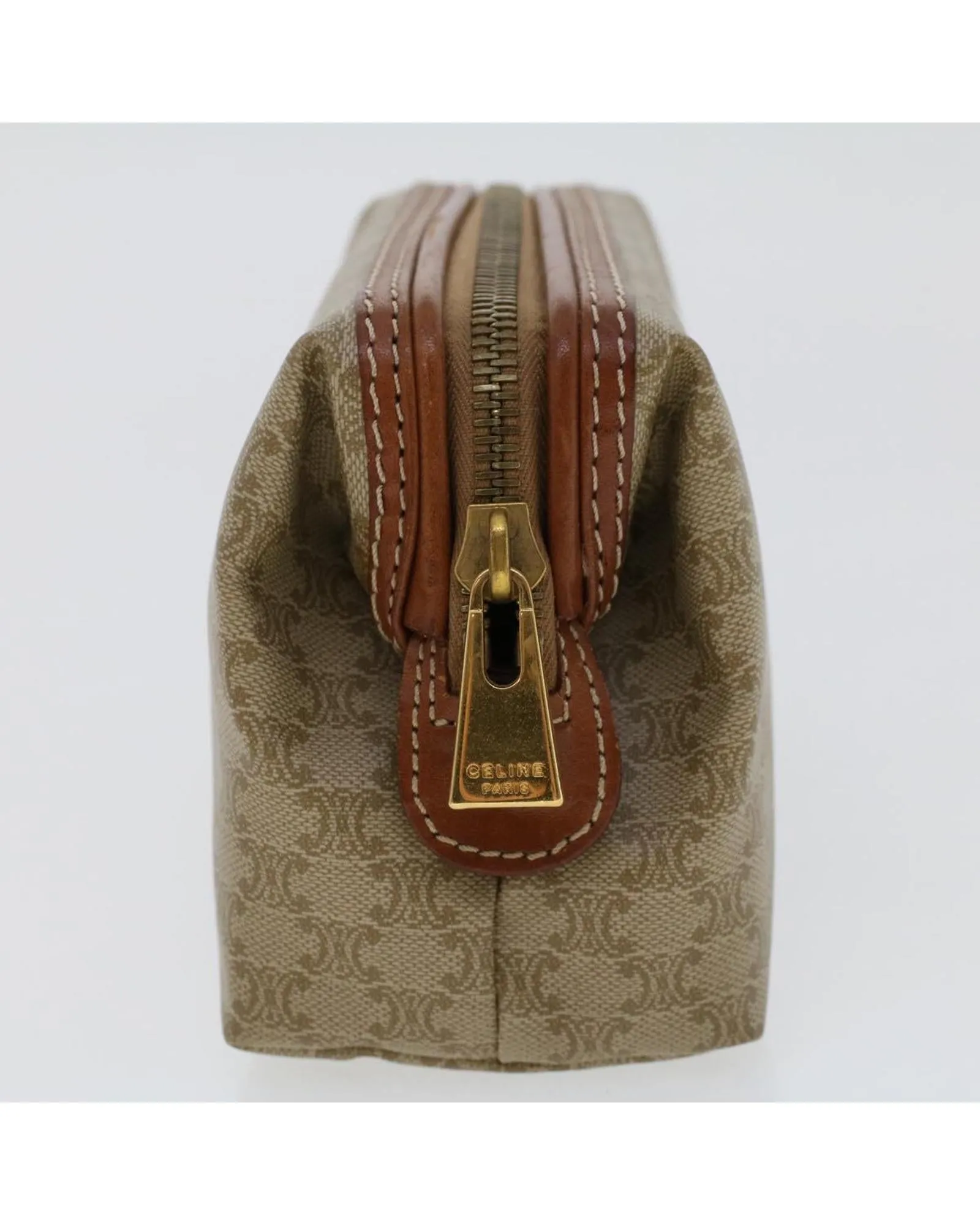 Beige Macadam Canvas Pouch
