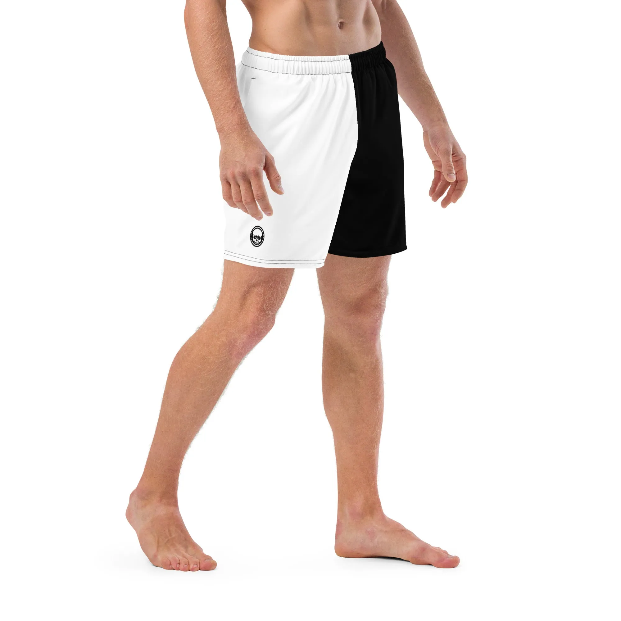 Black & White Men's swim trunks