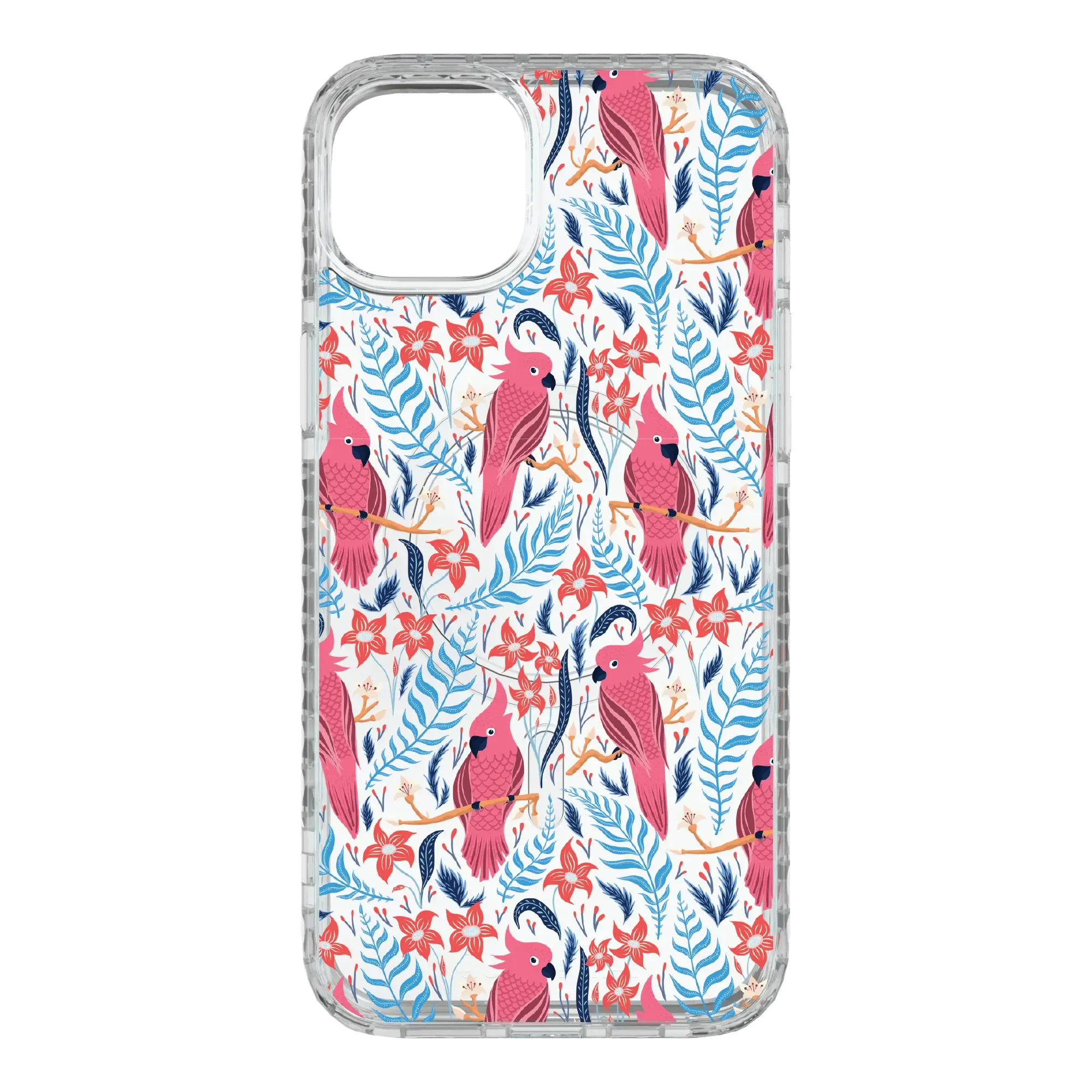 Botanical Cockatoo | Protective MagSafe Case | Birds and Bees Collection for Apple iPhone 15 Series