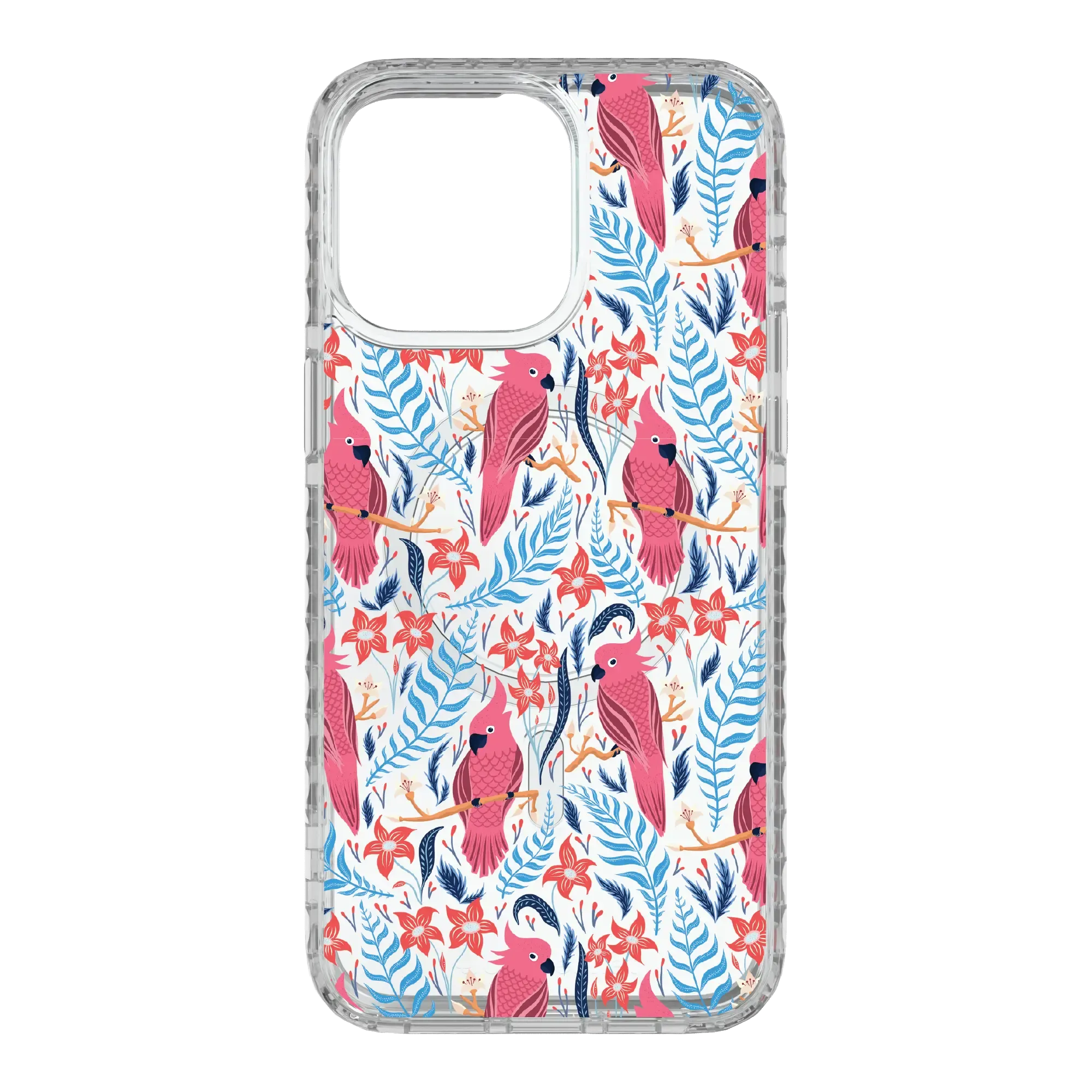 Botanical Cockatoo | Protective MagSafe Case | Birds and Bees Collection for Apple iPhone 15 Series