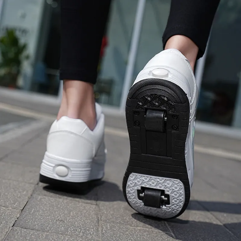 Boys And Girls Fashion Sports Two-wheeled Storm Shoes