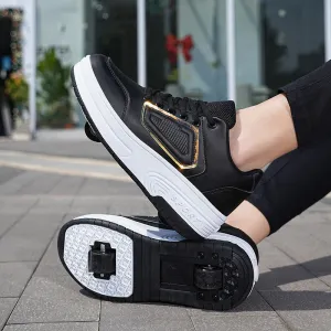 Boys And Girls Fashion Sports Two-wheeled Storm Shoes