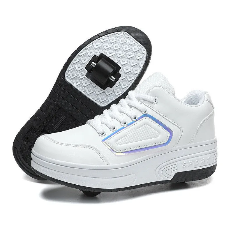 Boys And Girls Fashion Sports Two-wheeled Storm Shoes