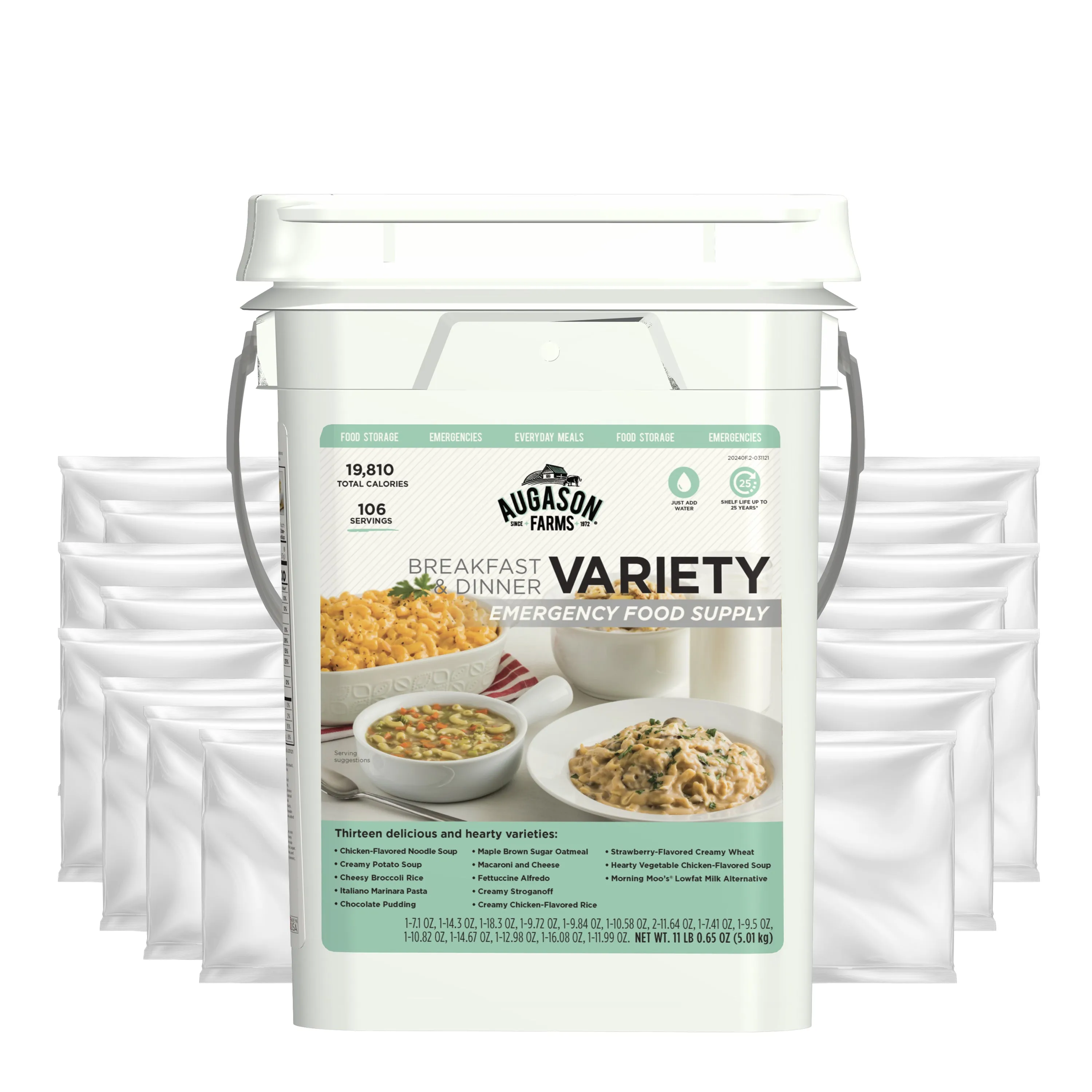 Breakfast and Dinner Variety Pail