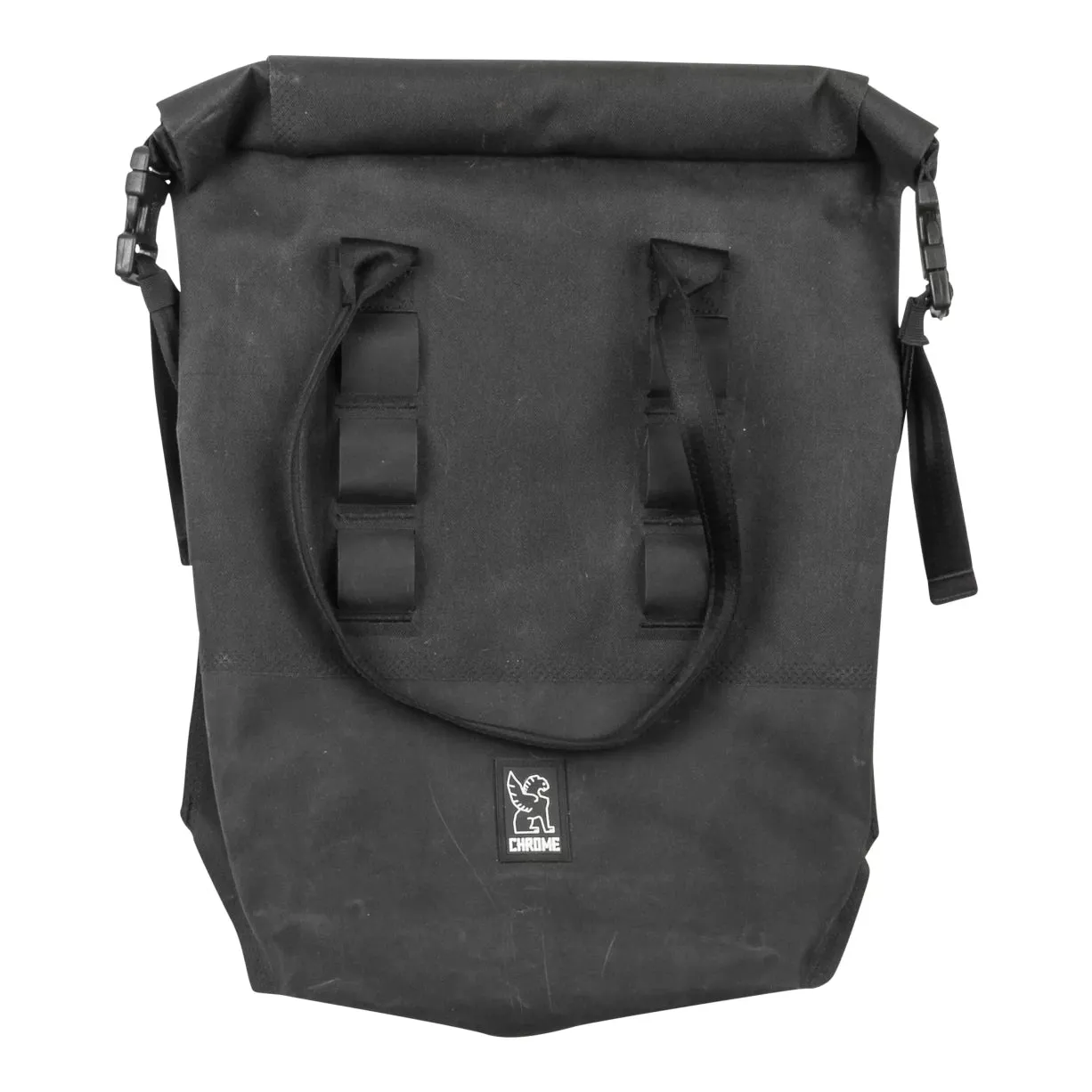 Chrome Saddle Bag Roll Top