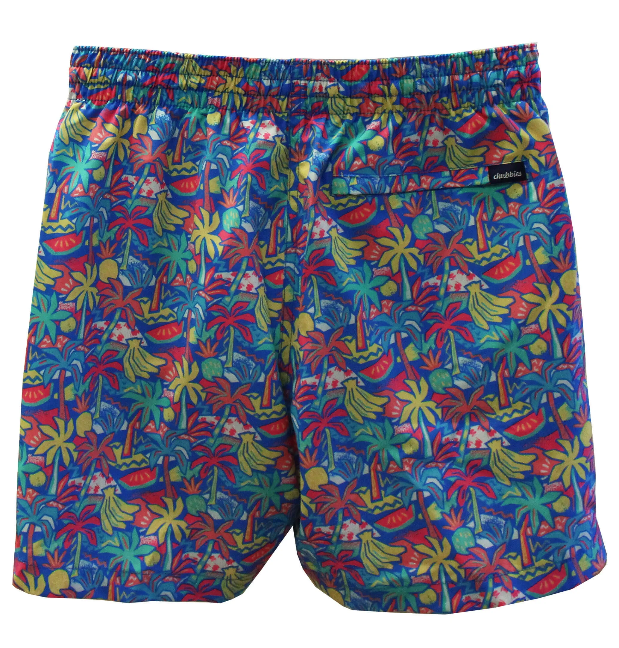 Chubbies 5.5-Inch The Tropical Bunches Swim Trunks - Bright Blue