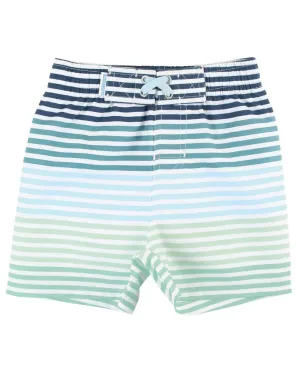 Coastal Stripe Swim Trunks