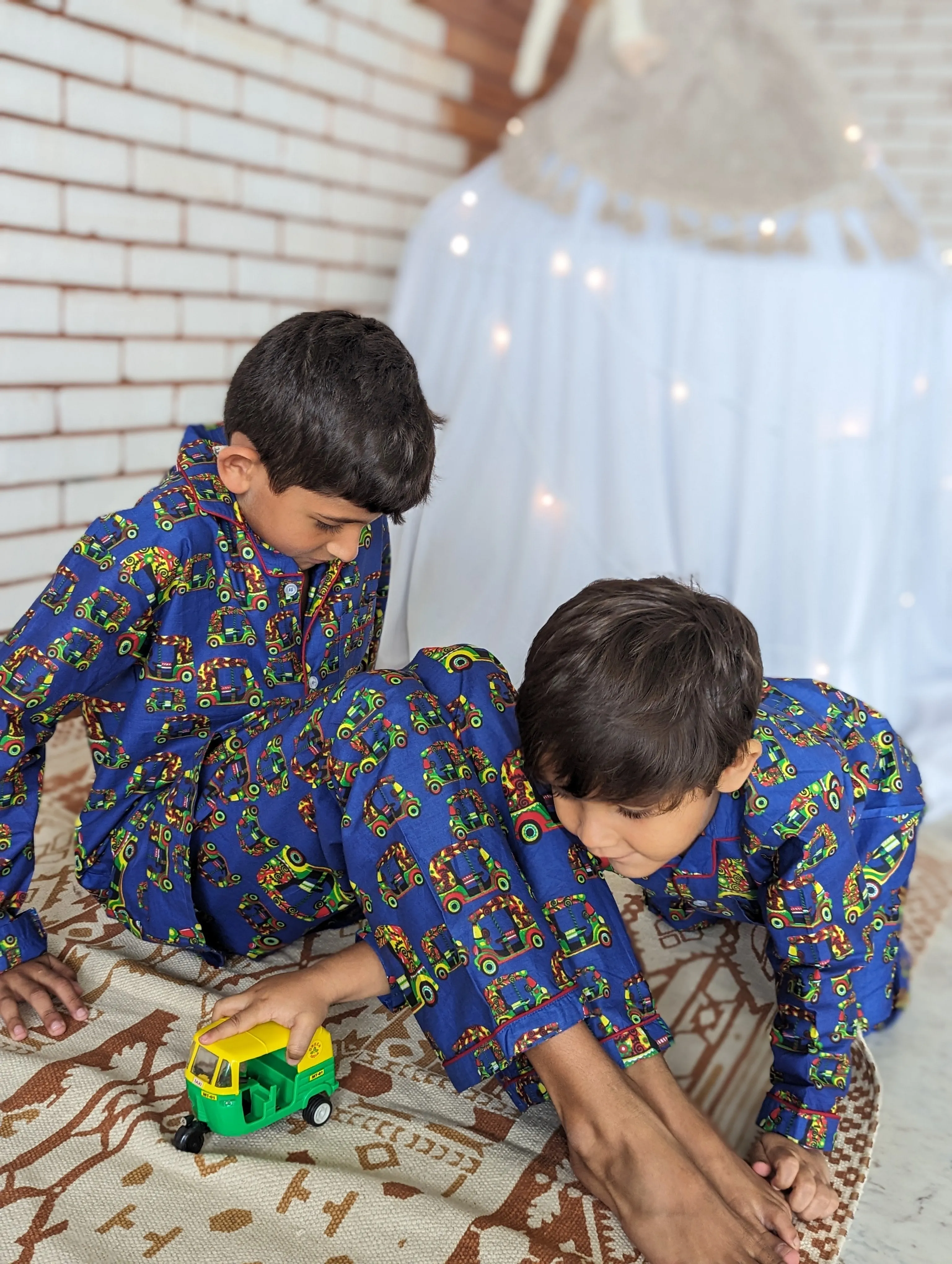 Cotton Night Suit for Kids | Autorickshaw