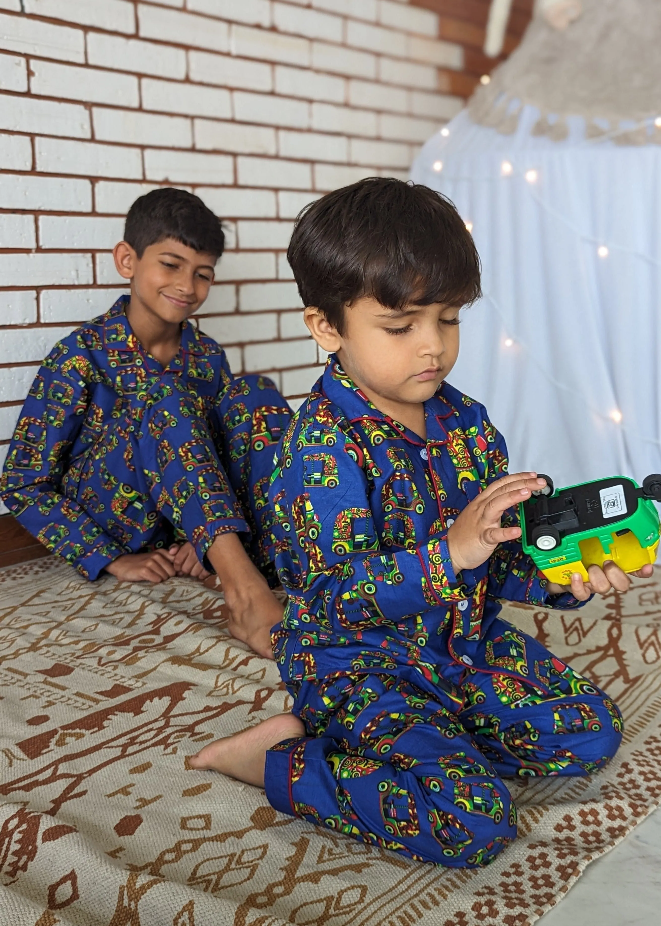 Cotton Night Suit for Kids | Autorickshaw