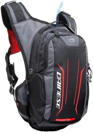 Dainese Alligator Hydration Backpack, Black/Grey/Red