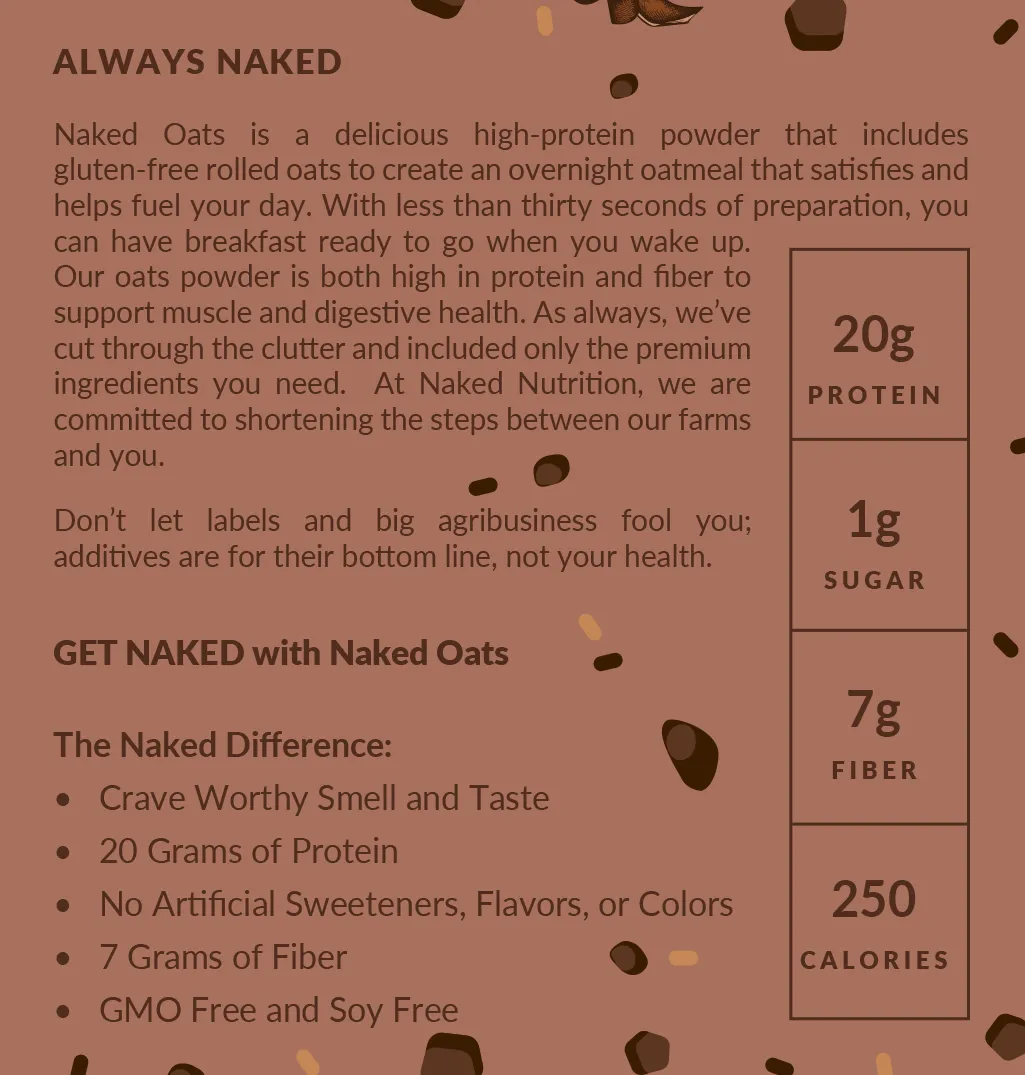 Double Chocolate Protein Oats | Naked Oats