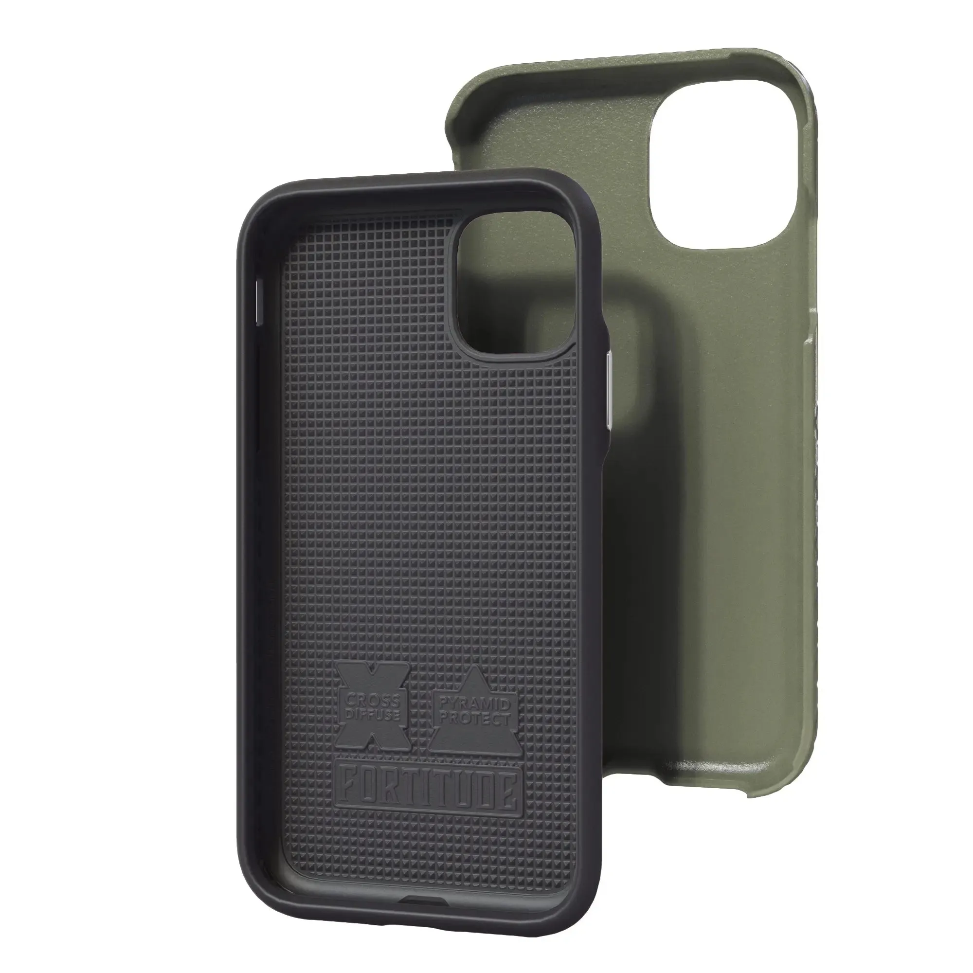 Dual Layer Case for Apple iPhone 11 | Olive Drab Green | Fortitude Series