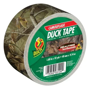 Duck 241744 Duct Tape, 10 yd L, 1.88 in W, Realtree Camo :EA: QUANTITY: 1