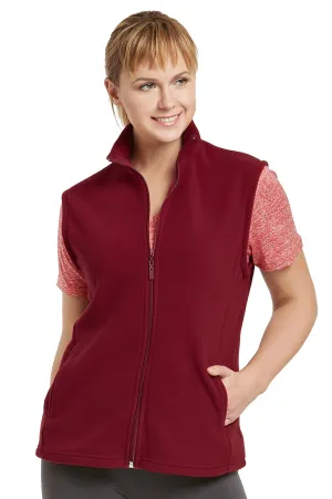 ET TU LADIES POLAR FLEECE VEST (LPF100E_BURG)