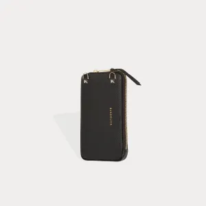 Expanded Zip Pouch - Black/Gold