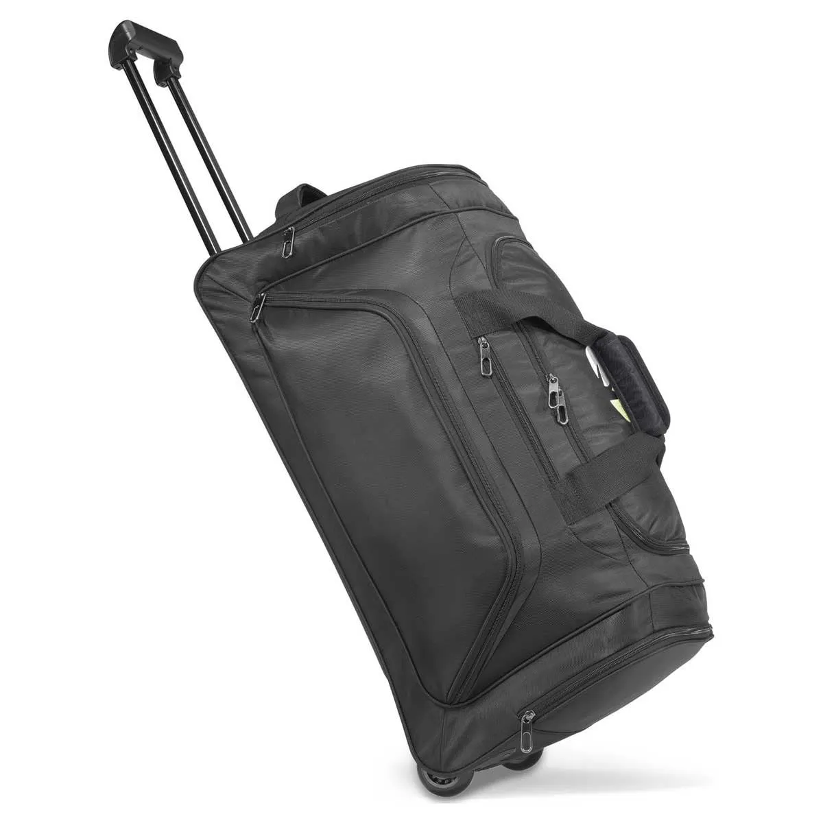 Gemline Black Cross Country Wheeled Duffel